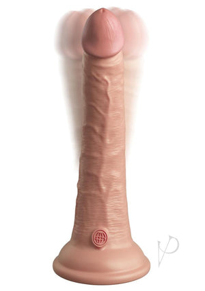 Open image in slideshow, King Cock Elite Dual Density Vibrating Rechargeable Silicone with Remote Control Dildo 7in (ONLINE ONLY)
