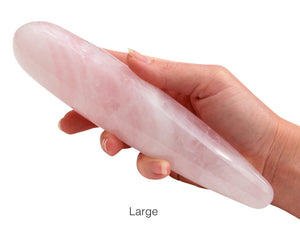 Open image in slideshow, Rose Quartz Straight Yoni Wand
